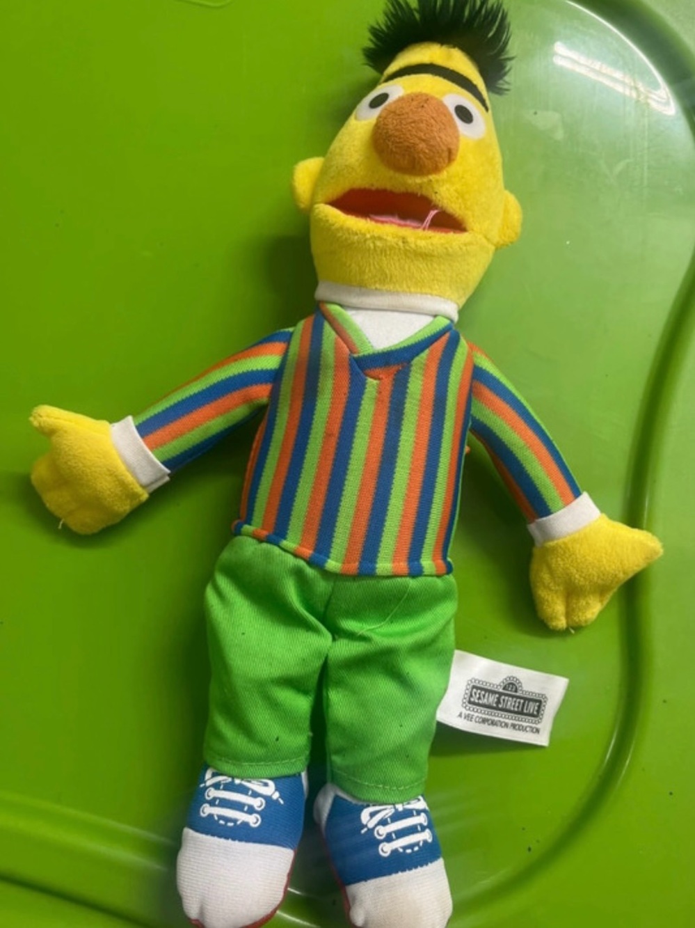 Sesame Street Bert Plush - Yellow, Green, Blue, Orange